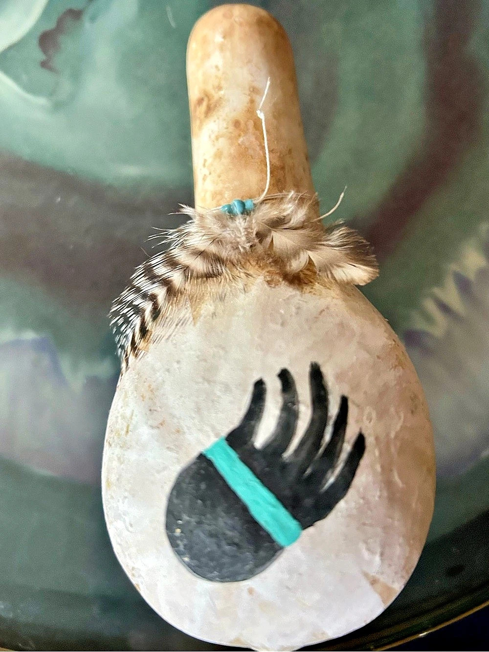 Hand-Painted southwestern gourd from New Mexico vintage 1980’s